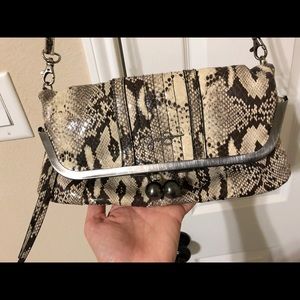 Jessica Simpson Snake Skin crossbody clutch